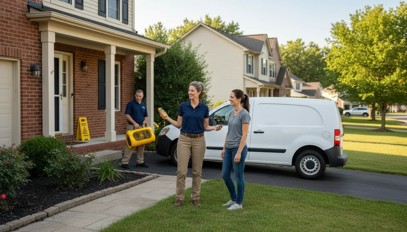 Residential water damage restoration in Llano, NM